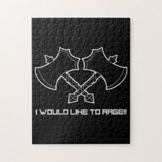 Quebra-cabeça "Eu gostaria de raiva" - o bárbaro, sempre.