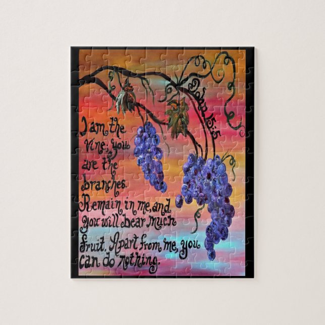 Quebra-cabeça Eu sou a videira John 15 5 (Vertical)