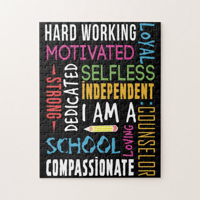 Quebra-cabeça Eu Sou Conselheiro Escolar Apreciação (Vertical)