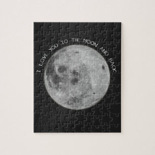 Quebra-cabeça Eu te amo ao céu estrelado da lua e da parte