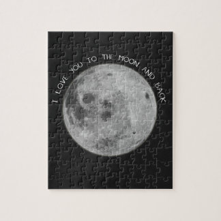 Quebra-cabeça Eu te amo ao céu estrelado da lua e da parte