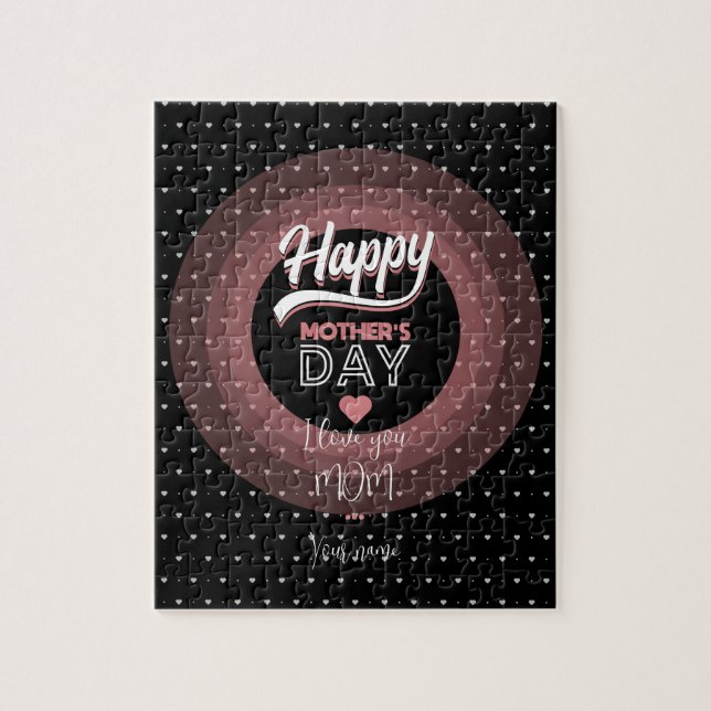 Quebra-cabeça Eu te amo mãe (Vertical)