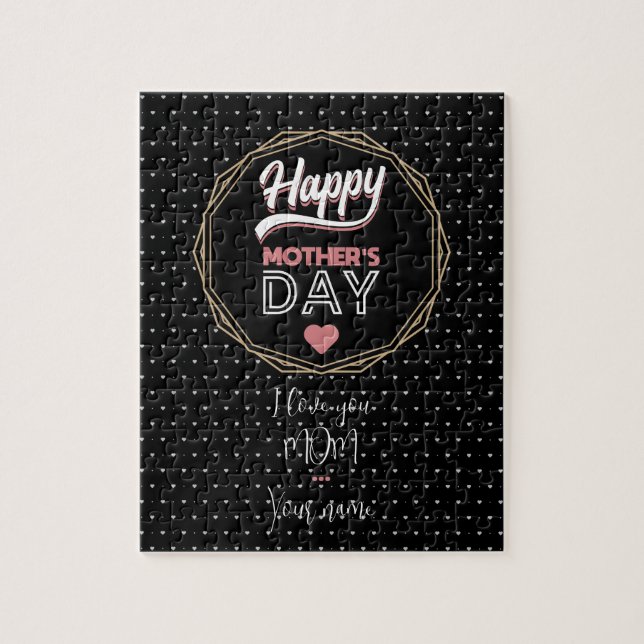 Quebra-cabeça Eu te amo mãe (Vertical)