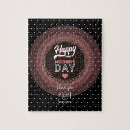 Quebra-cabeça Eu te amo mãe