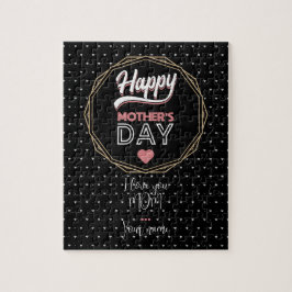 Quebra-cabeça Eu te amo mãe