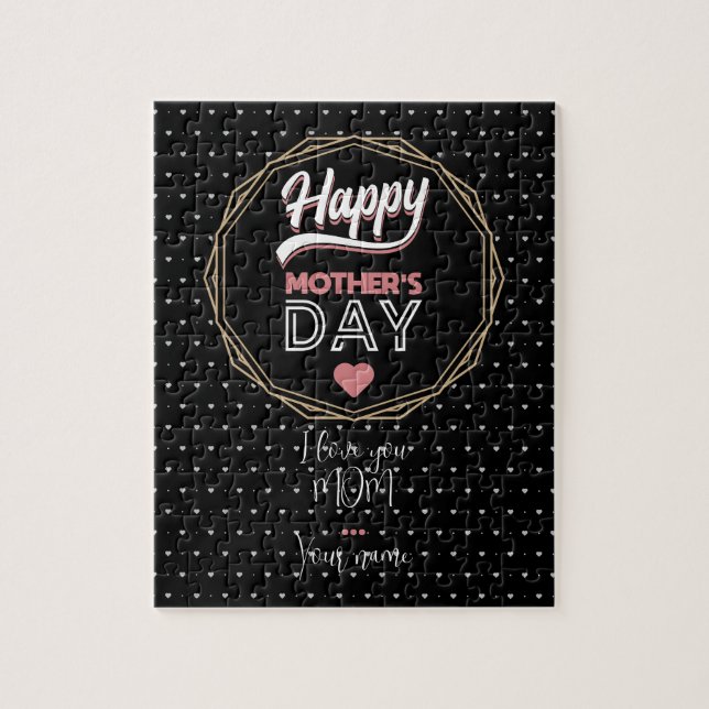 Quebra-cabeça Eu te amo mãe (Vertical)