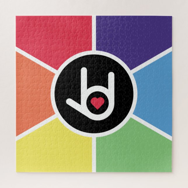 Quebra-cabeça Eu Te Amo, Rainbow (Vertical)