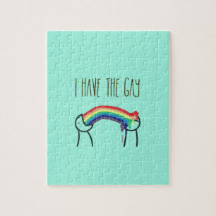 Quebra-cabeça Eu tenho o meme alegre