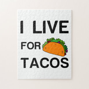 QUEBRA-CABEÇA EU VIVO PARA TACOS