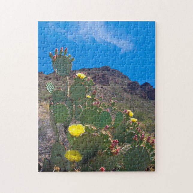 Quebra-cabeça EUA, Arizona. Cacto Nas Colinas (Vertical)