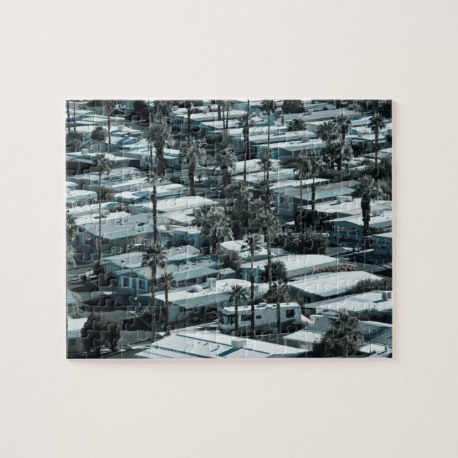 Quebra-cabeça EUA, Califórnia, Primaveras de Palm. Trailer Park  (Horizontal)