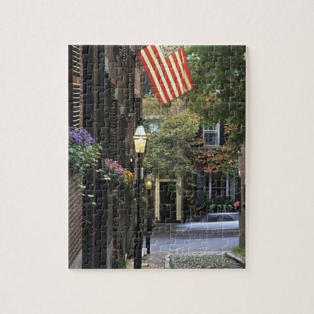 Quebra-cabeça EUA, Massachusetts, Boston, Beacon Hill. (Vertical)