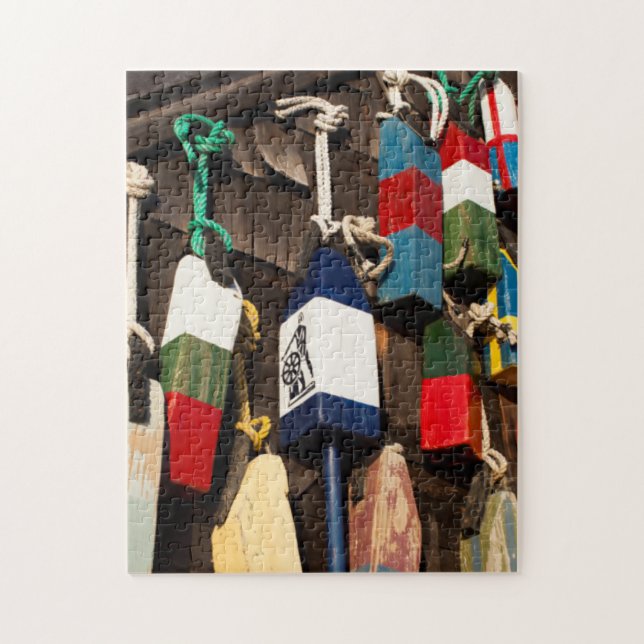 Quebra-cabeça EUA, Massachusetts, Gloucester, Lobster Buoys 2 (Vertical)