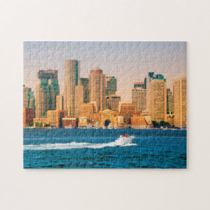 Quebra-cabeça EUA, Massachusetts. Panorama da Orla de Boston