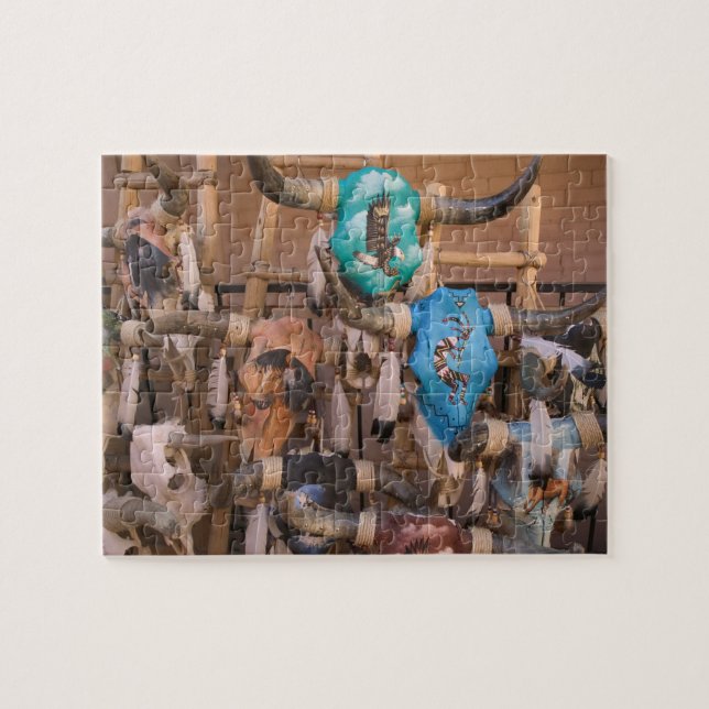 Quebra-cabeça EUA, Novo México, Papais noeis Fe: Centros Fe, (Horizontal)