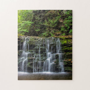Quebra-cabeça EUA, Pensilvânia, Benton. Cachoeira Em Ricketts