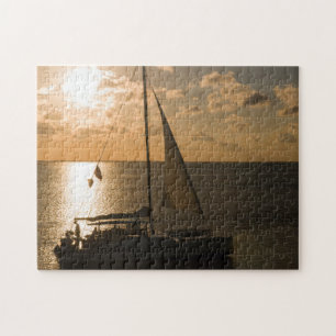Quebra-cabeça EUA, Texas, Ilha South Padre. Velero