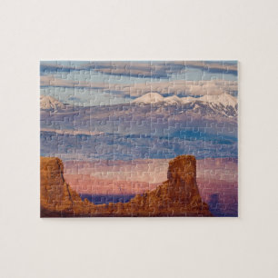 Quebra-cabeça EUA, Utah. Paisagem das Montanhas La Sal a partir