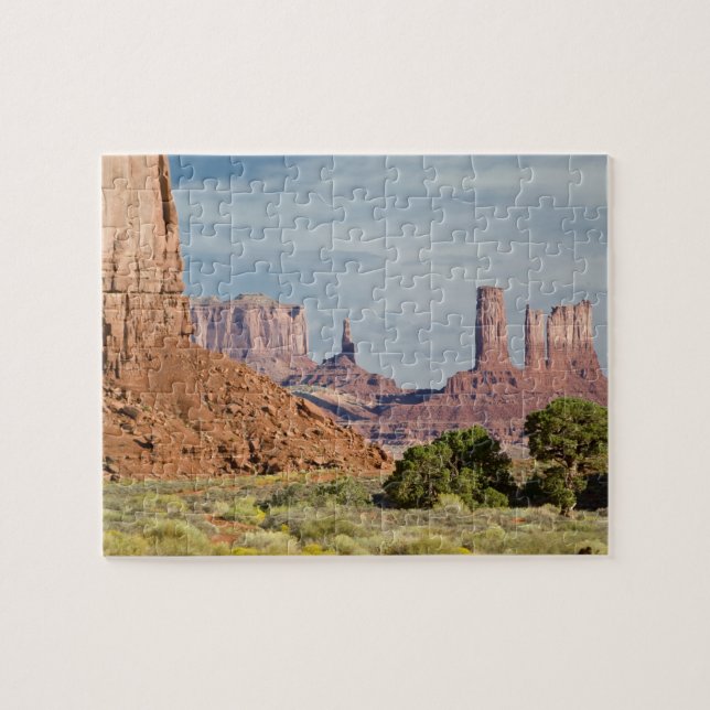 Quebra-cabeça EUA, Utah, Parque Tribal Navajo Monument Valley. (Horizontal)