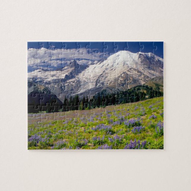 Quebra-cabeça EUA, Washington, Parque Nacional Mt. Rainier. (Horizontal)