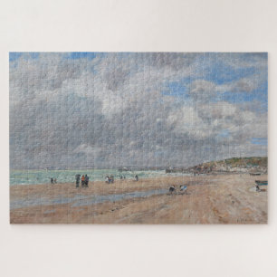 Quebra-cabeça Eugene Boudin - A praia em Deauville
