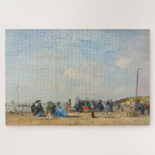 Quebra-cabeça Eugene Boudin - Reunião na Praia
