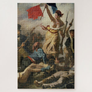 Quebra-cabeça Eugene Delacroix Liberty Liderando as pessoas
