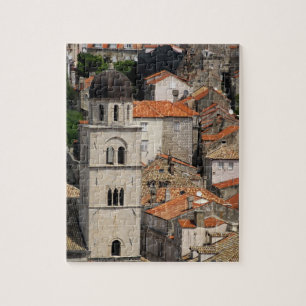 Quebra-cabeça Europa, Croácia. Cidade medieval amuralhada de
