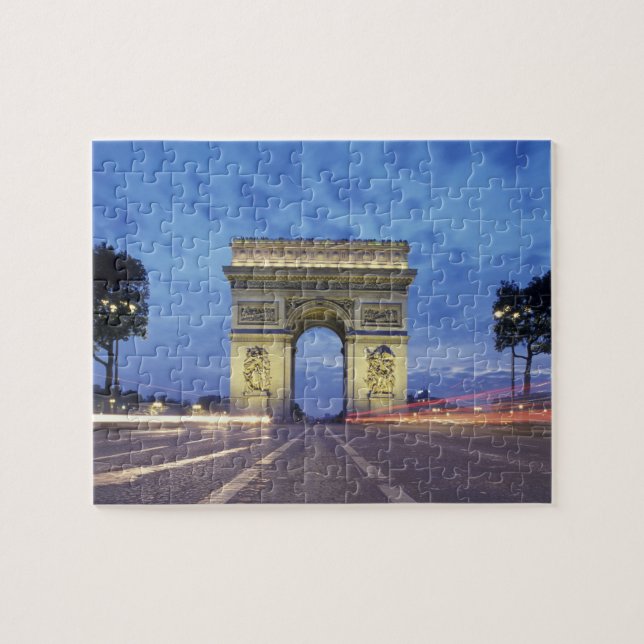 Quebra-cabeça Europa, França, Paris. Arco do Triunfo visto (Horizontal)