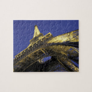 Quebra-cabeça Europa, França, Paris, Torre Eiffel, noite 2