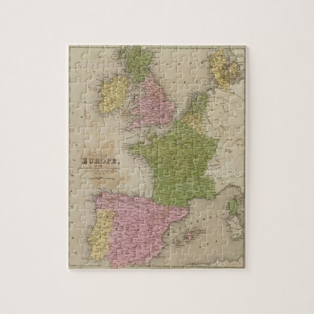 Quebra-cabeça Europa Ocidental (Vertical)