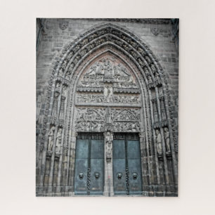Quebra-cabeça Europe Church Doors-Nurenberg Alemanha-16x20-520 p