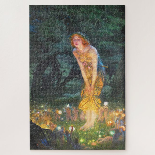 Quebra-cabeça Eva MidSummer (1908) por Edward Robert Hughes (Vertical)