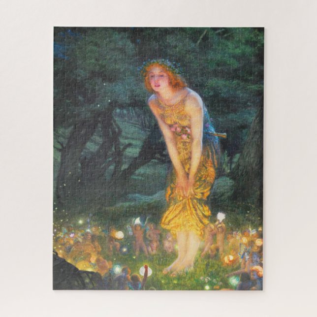 Quebra-cabeça Eva MidSummer (1908) por Edward Robert Hughes (Vertical)
