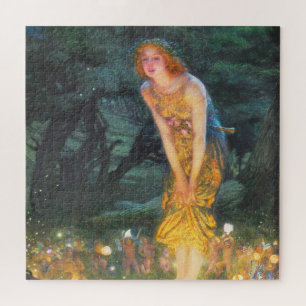 Quebra-cabeça Eva MidSummer (1908) por Edward Robert Hughes