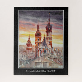Quebra-cabeça EVE Painted Krakow, Cartão de Cidade Polônia