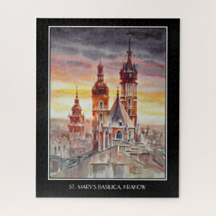 Quebra-cabeça EVE Painted Krakow, Cartão de Cidade Polônia