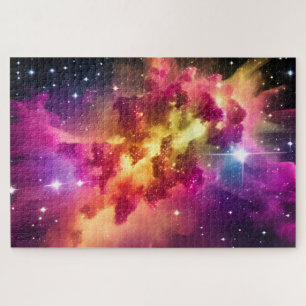 Quebra-cabeça Evento de Espaço da Nebulosa Cores do Índio Cósmic