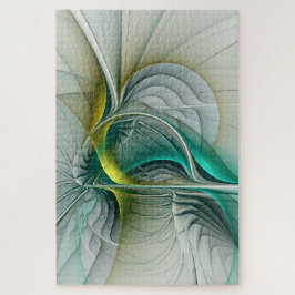 Quebra-cabeça Evolução Fractal, Turquesa Ouro