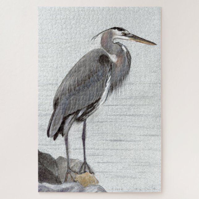 Quebra-cabeça Excelente Blue Heron (Vertical)