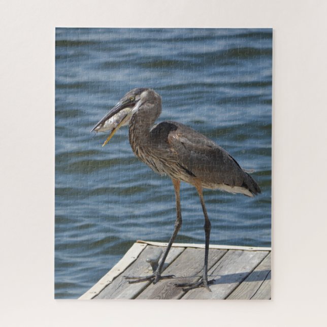 Quebra-cabeça Excelente Blue Heron Close-up Bird Lover's (Vertical)