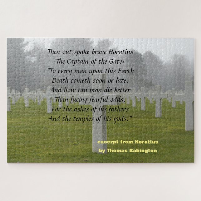 Quebra-cabeça Excerto De Horatius (Horizontal)