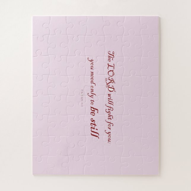 Quebra-cabeça Êxodo 14h14, o LORD lutará por ti, (Vertical)