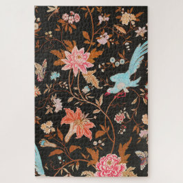 Quebra-cabeça Exotic Asian Birds And Flowers