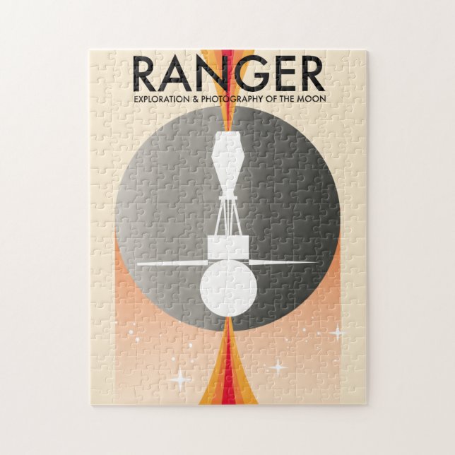 Quebra-cabeça Exploração e Fotografia Lunar do Ranger (Vertical)
