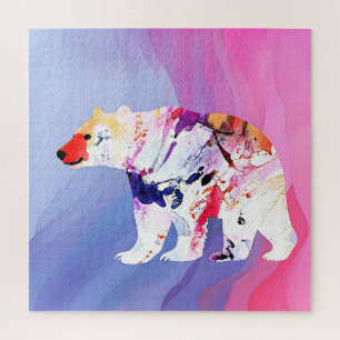 Quebra-cabeça Explorador Ártico Pastel em Aquarela