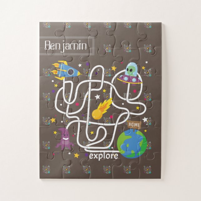 Quebra-cabeça Explore o nome da personalização mundial (Vertical)