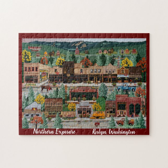Quebra-cabeça "Exposição ao Norte" ~ Roslyn, Washington (Horizontal)