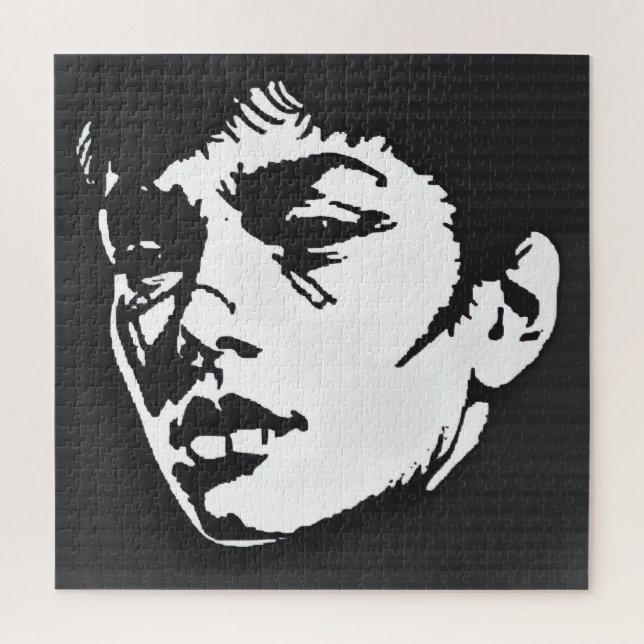 Quebra-cabeça Expressão Monocromática: Retrato Negrito (Vertical)