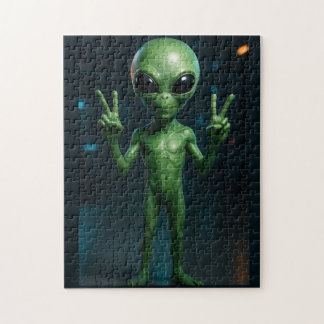 Quebra-Cabeça Extraterrestre futurista